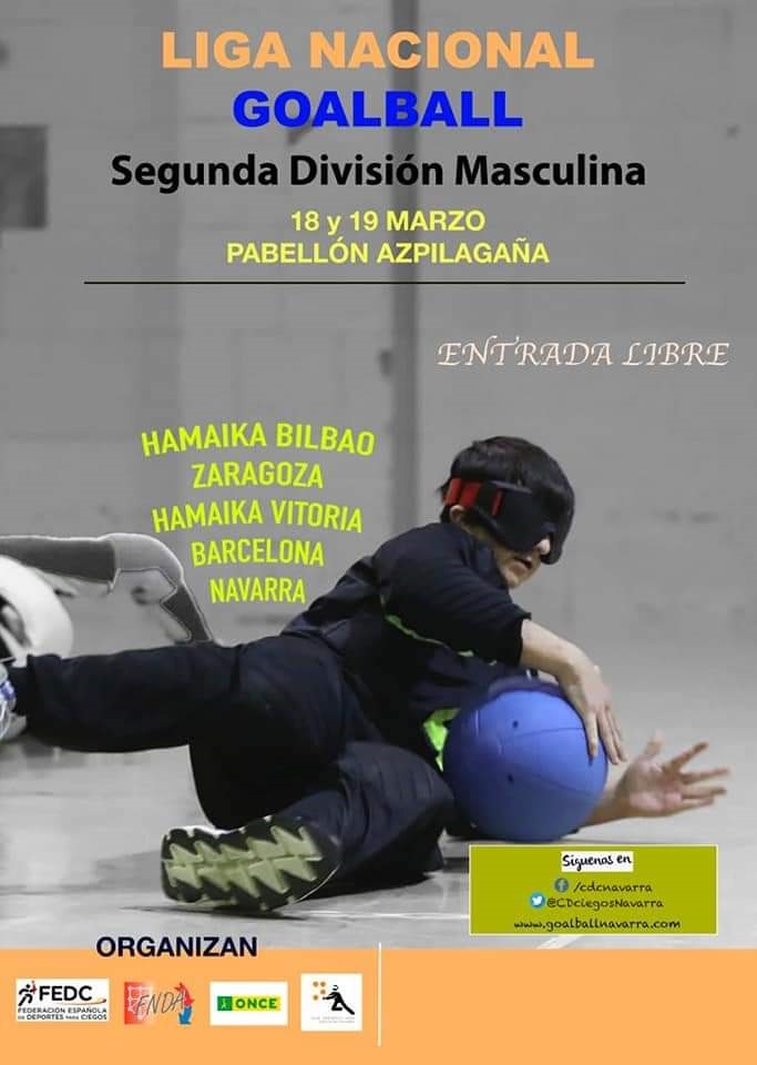 Goalball - Convocatoria de la 1&ordf; Jornada de 2&ordf; Divisi&oacute;n Masculina, en Pamplona